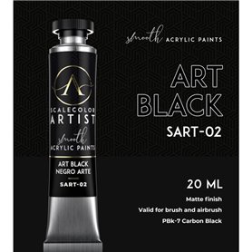 Scale 75 SCALECOLOR ARTIST - farba akrylowa w tubce ART BLACK - 20ml