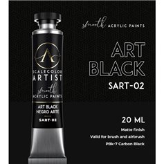 Scalecolor Artist Art Black - farba akrylowa w tubce 20ml