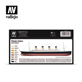 Vallejo Zestaw Model Air 8 farb - Titanic Colors