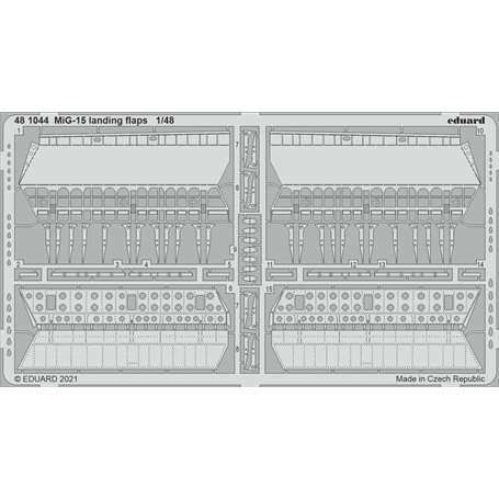 Eduard 1:48 MiG-15 landing flaps dla Bronco / Hobby 2000