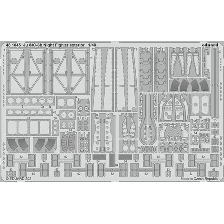 Eduard 1:48 Ju 88C-6b Night Fighter exterior dla Icm