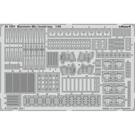 Eduard 1:48 Blenheim Mk.I bomb bay dla Airfix