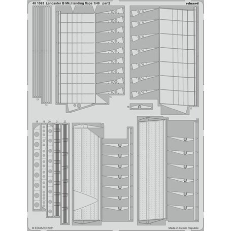 Eduard 1:48 Lancaster B Mk.I landing flaps dla Hkm
