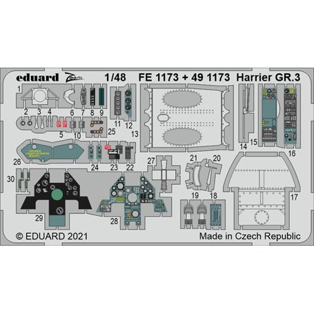 Eduard 1:48 Harrier GR.3 dla Kinetic