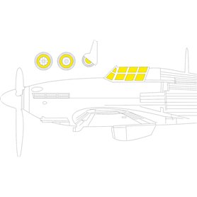 Eduard 1:72 Maski do Hawker Hurricane Mk.IIc dla Zvezda