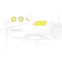 Eduard 1:72 Maski do Hawker Hurricane Mk.IIc dla Zvezda