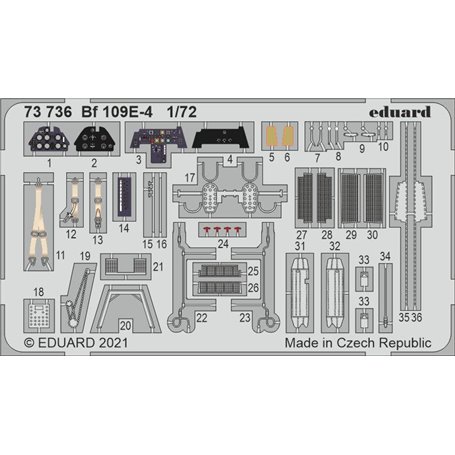 Eduard 1:72 Bf 109E-4 dla Special Hobby