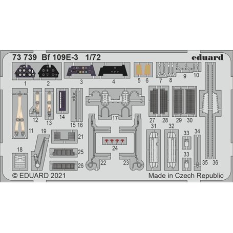 Eduard 1:72 Bf 109E-3 dla Special Hobby