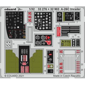 Eduard 1:32 A-26C Invader cockpit interior dla Hobby Boss
