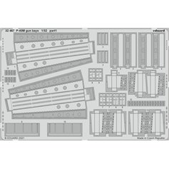 Eduard 1:32 P-40M gun bays dla Trumpeter