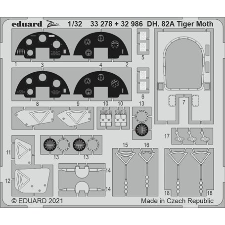 Eduard 1:32 DH. 82A Tiger Moth dla Icm