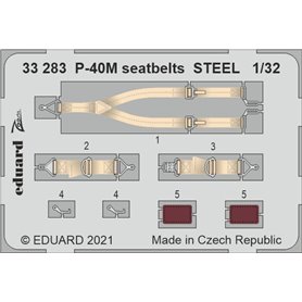 Eduard 1:32 P-40M seatbelts STEEL dla Trumpeter