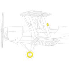 Eduard 1:32 Masks for DH.82A Tiger Moth - ICM 