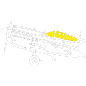 Eduard 1:32 Masks for Curtiss P-40M - Trumpeter 
