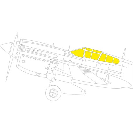 Eduard 1:32 Maski do Curtiss P-40M dla Trumpeter