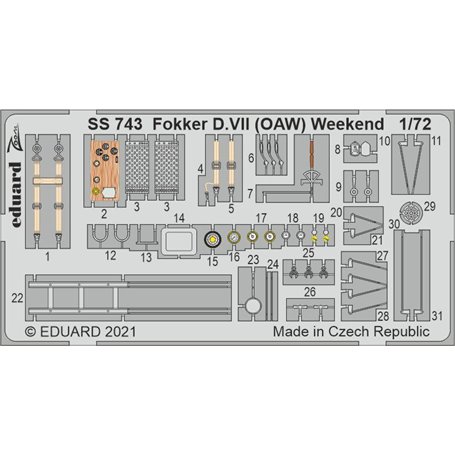 Eduard ZOOM 1:72 Fokker D.VII OAW dla Eduard