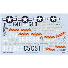 Eduard 1:48 Kalkomanie do North American P-51D-5 357TH FG dla Eduard