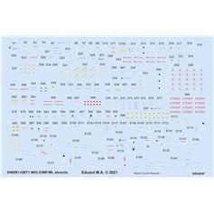 Eduard 1:48 MiG-23MF/ML stencils dla Trumpeter