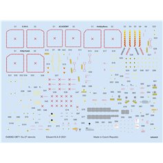 Eduard 1:48 Su-27 stencils dla Academy/Kitty Hawk/Hobby Boss/Gwh