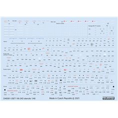 Eduard 1:48 Napisy eksploatacyjne do Mil Mi-24D dla Zvezda