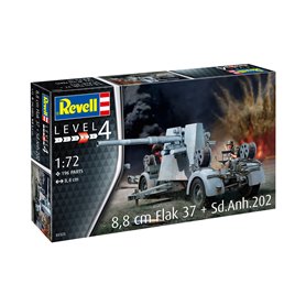 Revell 03325 1/72 8,8cm FLAK & Sd.Anh. 202