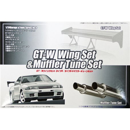 Fujimi 111124 1/24 GT-W Wing Set and Muffler Tune Set