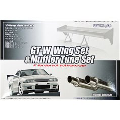 Fujimi 1:24 Akcesoria do samochodów WING SET AND MUFFLER TUNE SET