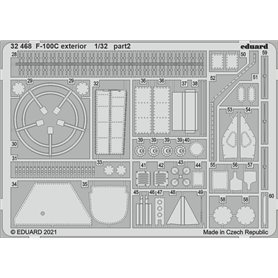 Eduard BIG ED 1:32 F-100C dla Trumpeter - cz.1