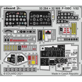 Eduard BIG ED 1:32 F-100C dla Trumpeter - cz.1