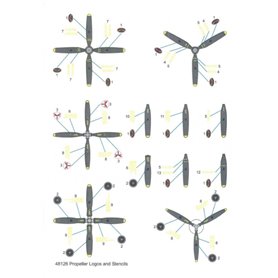 Techmod 48126 Propeller Stencils