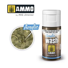 Ammo of MIG ACRYLIC WASH - BROWN WASH FOR DARK YELLOW - 15ml