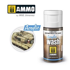 Ammo of MIG ACRYLIC WASH - BROWN WASH FOR SAND - 15ml