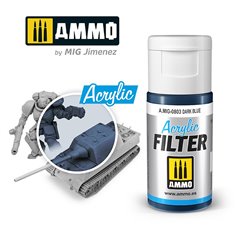 Ammo of MIG ACRYLIC FILTER - DARK BLUE - 15ml