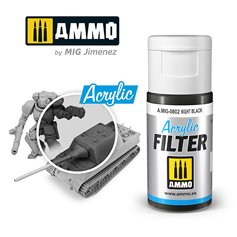 Ammo of MIG ACRYLIC FILTER - NIGHT BLACK - 15ml