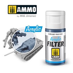 Ammo of MIG ACRYLIC FILTER - FRENCH BLUE - 15ml