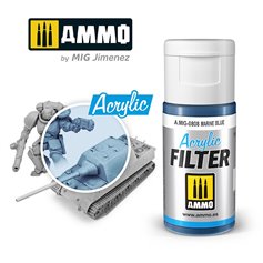 Ammo of MIG ACRYLIC FILTER - MARINE BLUE - 15ml