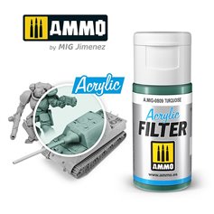 Ammo of MIG ACRYLIC FILTER - TURQUOISE - 15ml