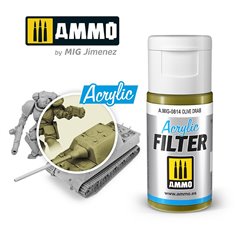 Ammo of MIG ACRYLIC FILTER - OLIVE DRAB - 15ml