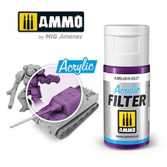 Ammo of MIG ACRYLIC FILTER - VIOLET - 15ml