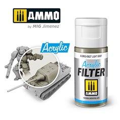 Ammo of MIG ACRYLIC FILTER - LIGHT GRAY - 15ml