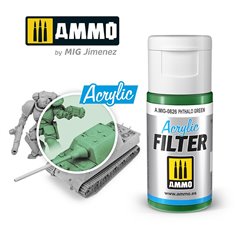 Ammo of MIG ACRYLIC FILTER - PHTALO GREEN - 15ml