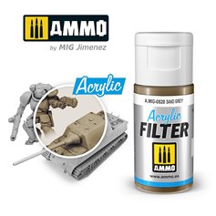 Ammo of MIG ACRYLIC FILTER - SAND GREY - 15ml