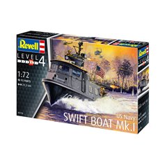 Revell 1:72 US NAVY SWIFT BOAT MK.I - MODEL SET - z farbami