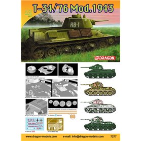 Dragon 1:72 T-34/76 Mod.1943