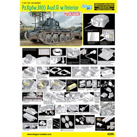 Dragon 1:35 Pz.Kpfw.38(T) Ausf.G W/Interior