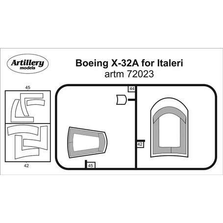 Fly ARTM72023 Boening X-32A for Italeri  maska 1/72