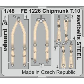Eduard 1:48 Chipmunk T.10 seatbelts STEEL dla AIRFIX