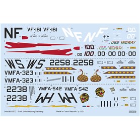Eduard 1:48 Kalkomanie GOOD MORNING DA NANG do F-4B dla Tamiya