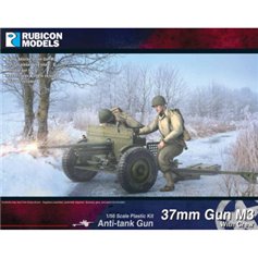 Rubicon Models 1:56 M3 37mm - AT GUN W/CREW