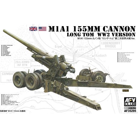 AFV Club AF35295 M1A1 155mm Cannon Long Tom WW2 Version